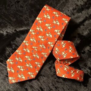 Brooks Brothers Makers Silk Tie feat. polar bears playing w/ blue circus balls